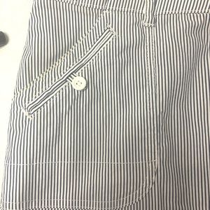 Cute Skorts size 24w Blue white stripe